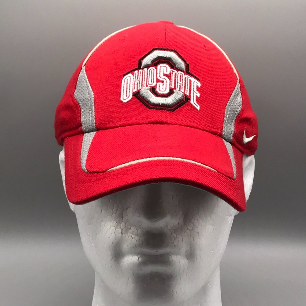 NIKE Authentic Team Wear OHIO STATE Hook Loop Adjustable Ball Cap - Picture 2 of 15